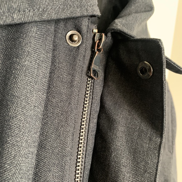 Banana Republic Grey Trench Coat (size S) - Picture 6 of 8